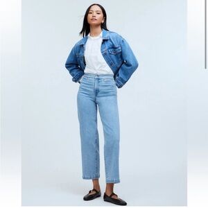 Madewell Kieran The Emmett Wide-Leg Crop Jean: Welt Pocket Edition